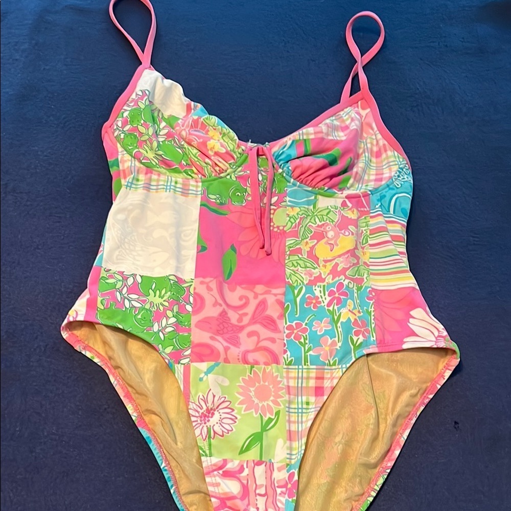 Vintage pattern Lilly Pulitzer swimsuit